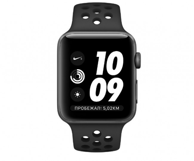 Apple Watch Nike 38mm Space Gray Aluminum Case with Anthracite/Black Nike Sport Band (MQ162)